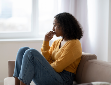 Woman seeking mental health support in Las Vegas