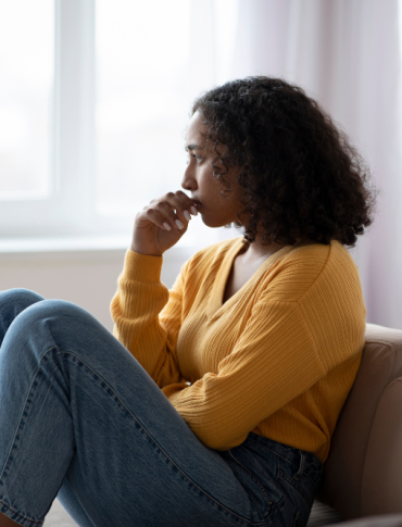 Woman seeking mental health support in Las Vegas