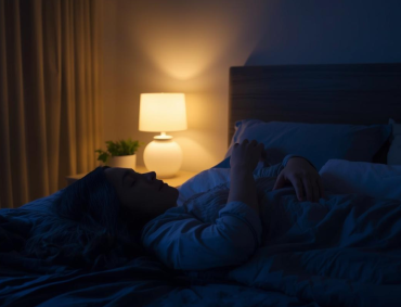 Person sleeping peacefully to support emotional and mental health