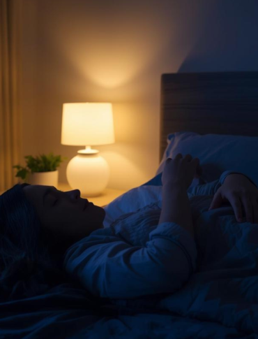 Person sleeping peacefully to support emotional and mental health